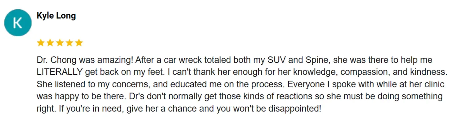 Chiropractic Port St. Lucie FL Testimonial